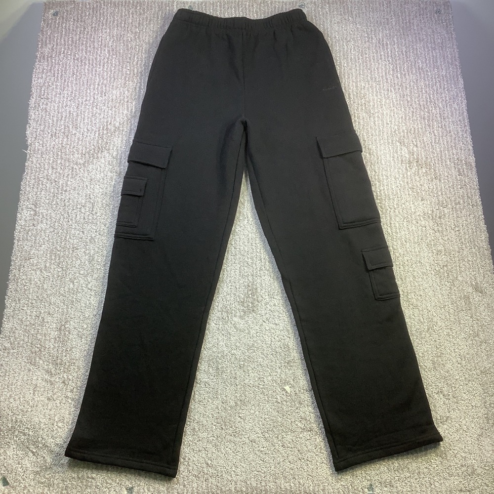Garage UltraFleece Cargo Straight Sweatpants Jet Black Size Small NWT - Picture 2 of 14